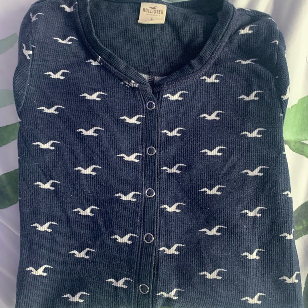 Hollister Waffle Sleep Onesie